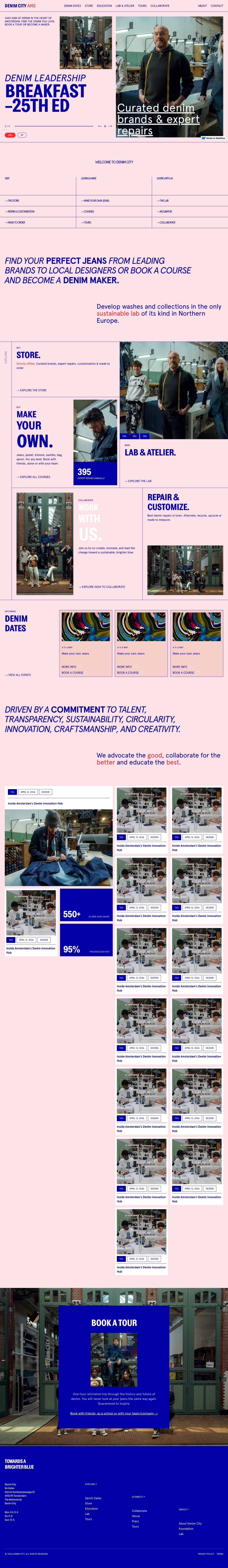 Denim City homepage